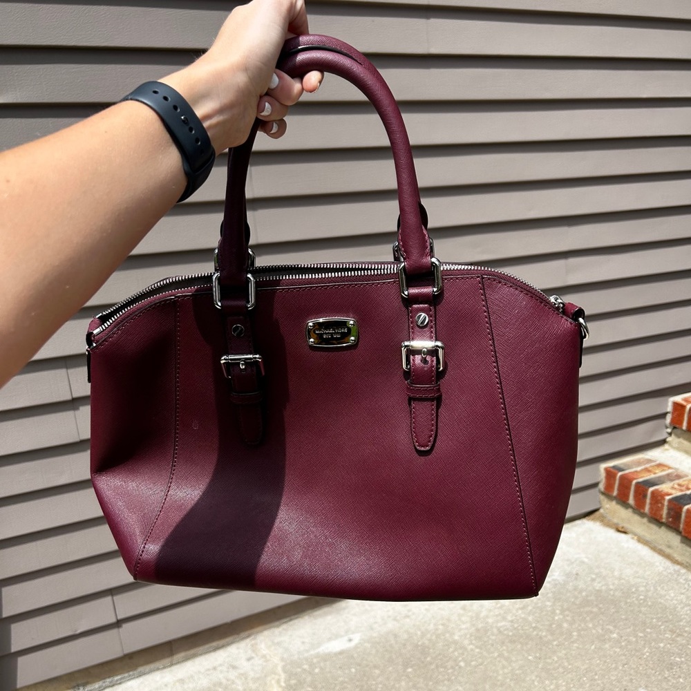 Maroon Michael KORS purse